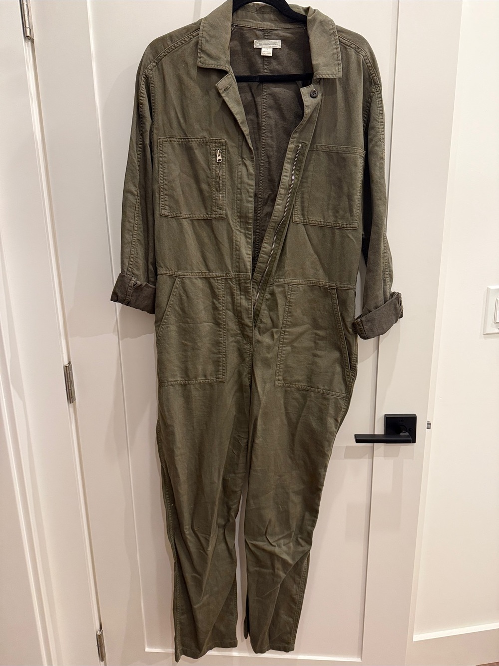 Outerknown Olive Green Utility Jumpsuit